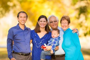Dr. Joseph Abe's family